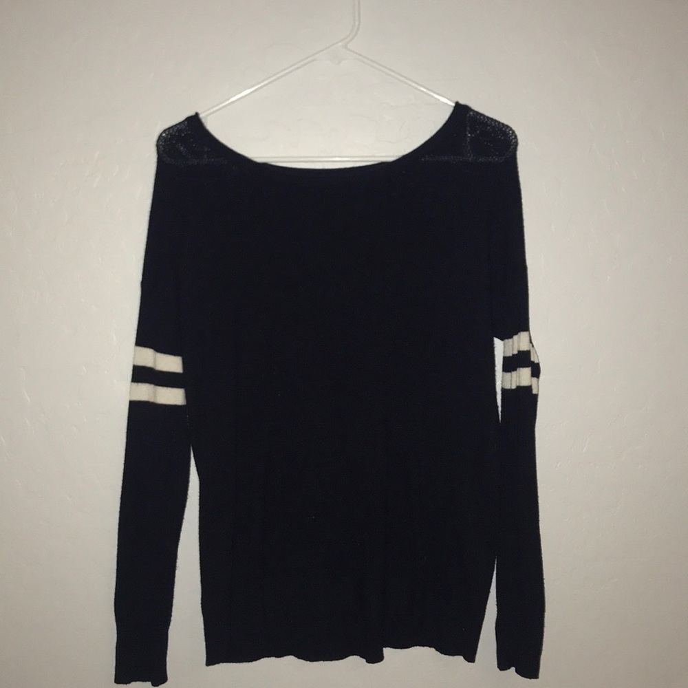 Navy blue and white American Eagle sweater